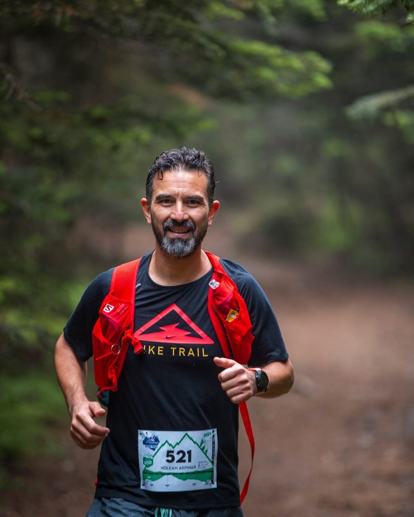 Volkan Akpinar during a trail run